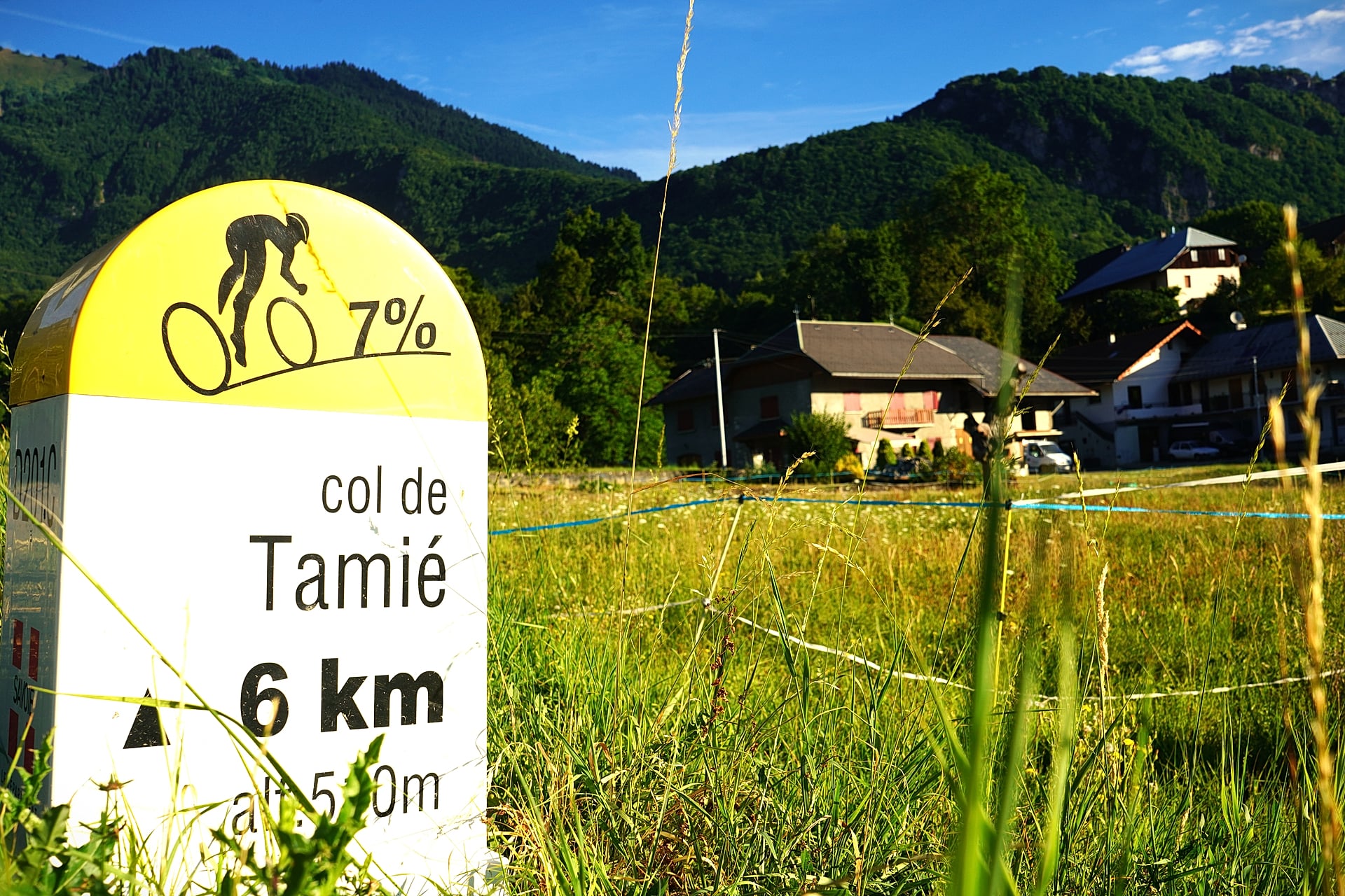 Borne cycliste col de Tamié — 6 km à 7% — Route de Tamié